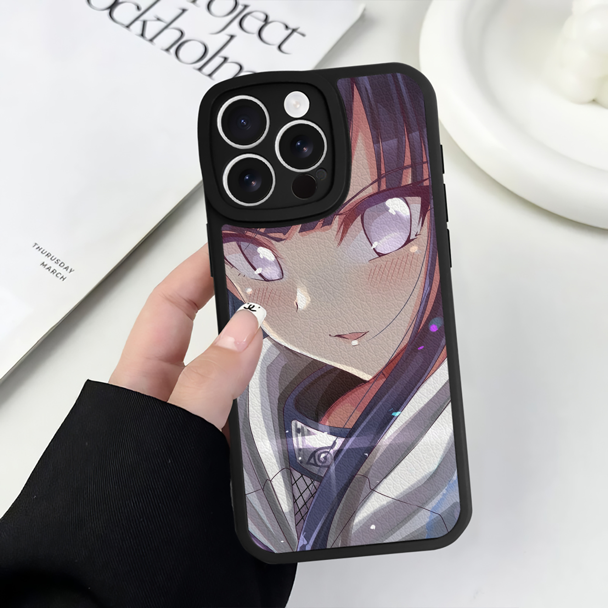（画像用） NARUTO -ナルト- NARUTO -ナルト- 疾風伝 【iPhone 16シリーズ対応】シリコンスマホケース（レザー調） 材質：シリコン
